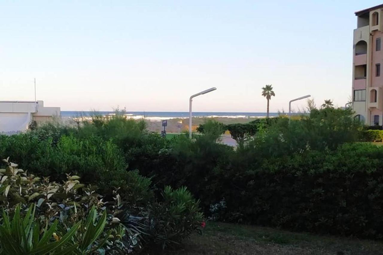 Studio cabine fermée - Vue et accès direct mer Le Barcarès Exterior foto