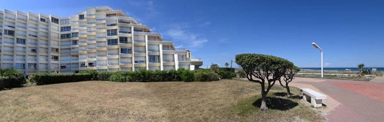 Studio cabine fermée - Vue et accès direct mer Le Barcarès Exterior foto