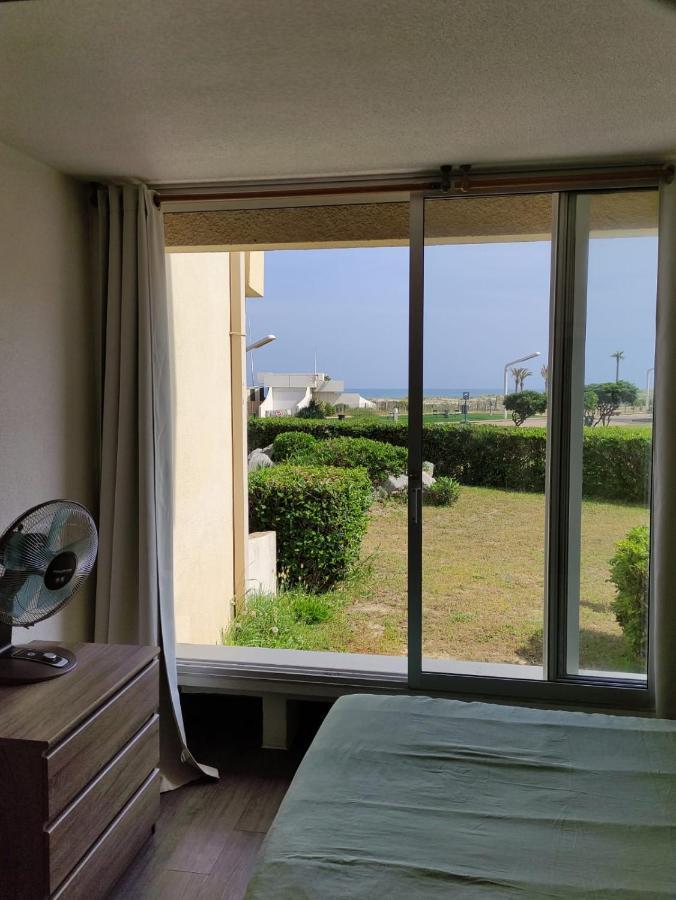 Studio cabine fermée - Vue et accès direct mer Le Barcarès Exterior foto