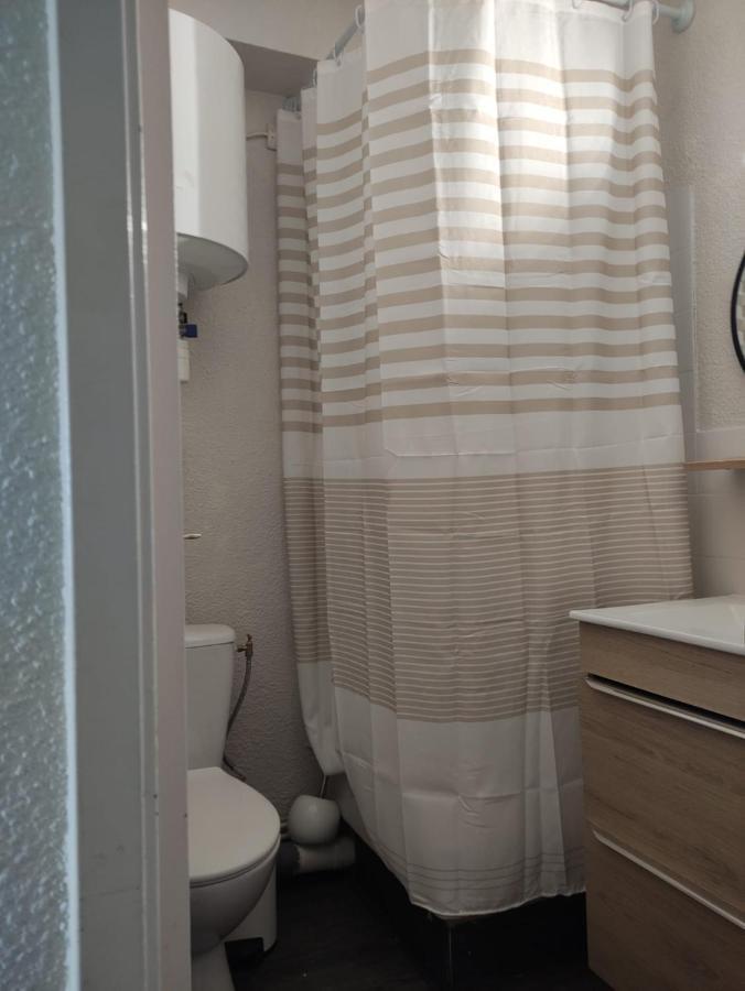 Studio cabine fermée - Vue et accès direct mer Le Barcarès Exterior foto