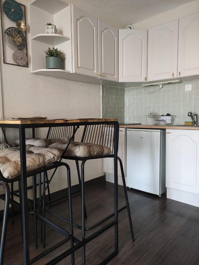Studio cabine fermée - Vue et accès direct mer Le Barcarès Exterior foto