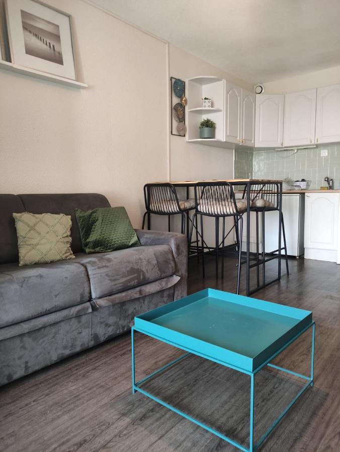 Studio cabine fermée - Vue et accès direct mer Le Barcarès Exterior foto